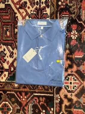 Men's Light Blue Polo Shirt. Peter Millar